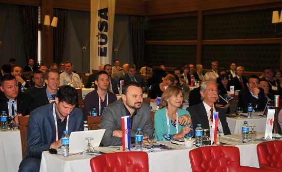 Delegates at the assembly Delegates at the assembly