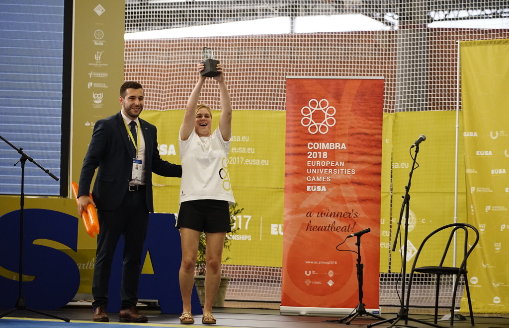 EUG2018 promotion at the the 2017 European Universities Championships in Coimbra